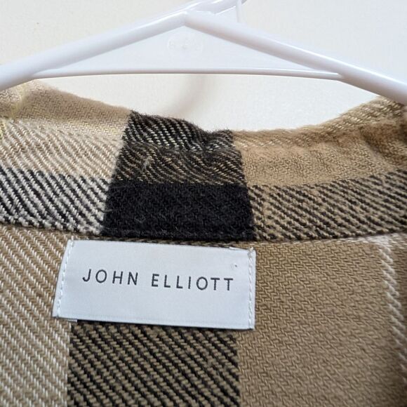 John Elliott Hemi Oversized Shirt Cyclone Check Size 1 Small Kith Buttoned - Picture 4 of 7
